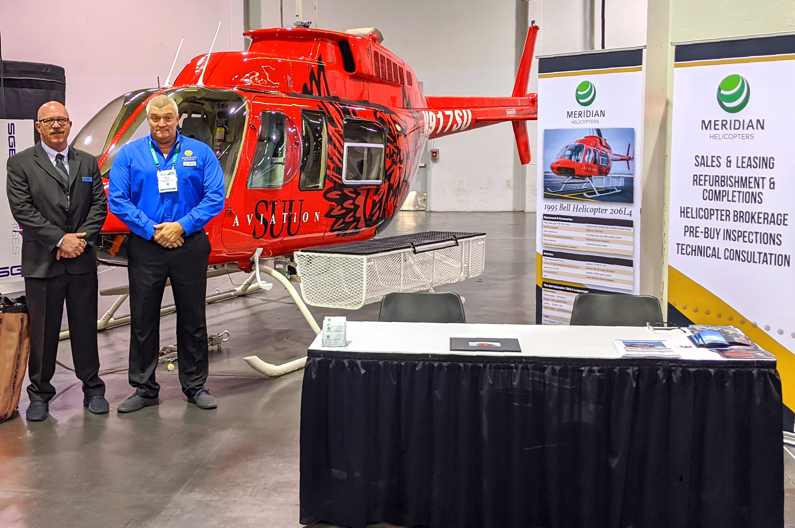 Meridian Helicopters LLC to Display Southern Utah University Bell Helicopter 206L4 at Heli-Expo 2020