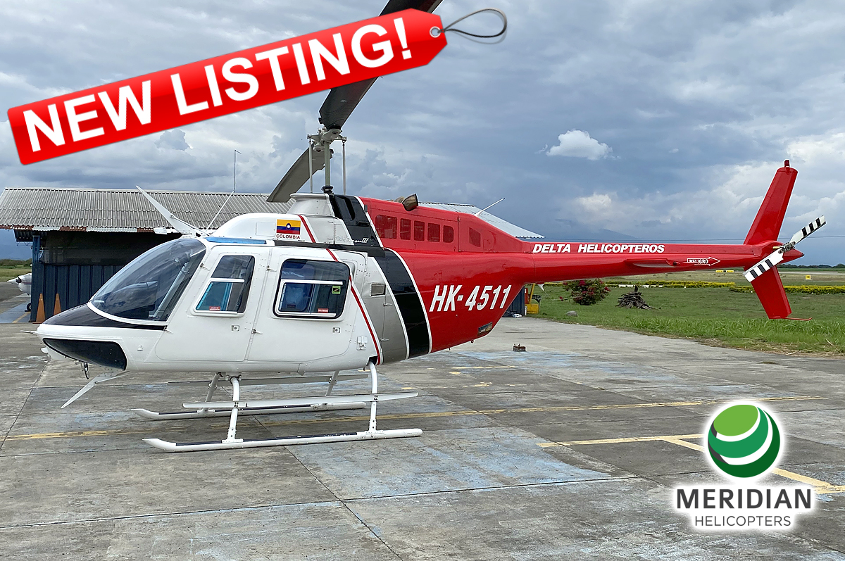 FOR SALE – 1978 Bell Helicopter 206B3 – HK-4511 – 2344